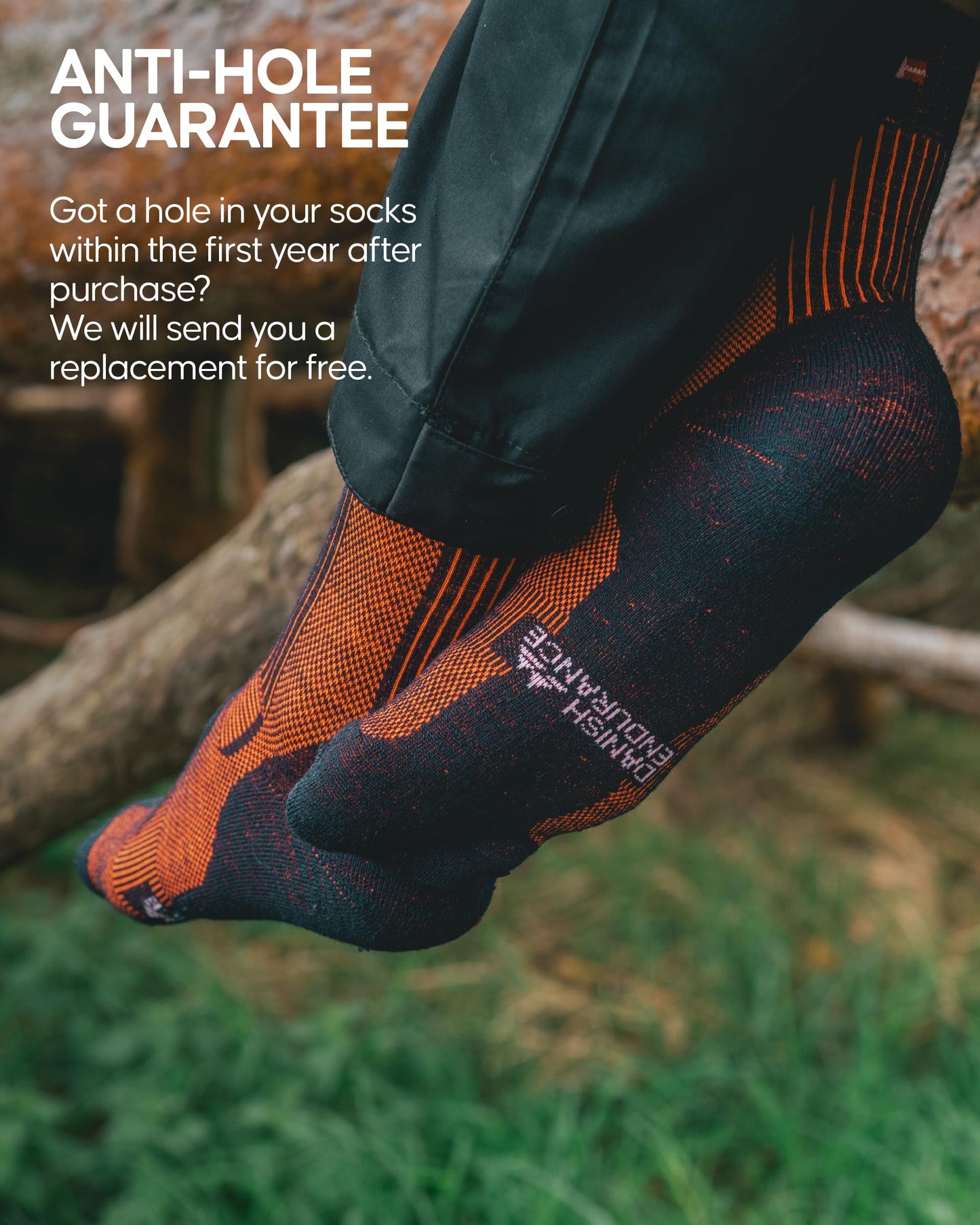 DANISH ENDURANCE Light Outdoor Walking Socks, Hiking, Merino Wool, Unisex, Dark Green, 9-12