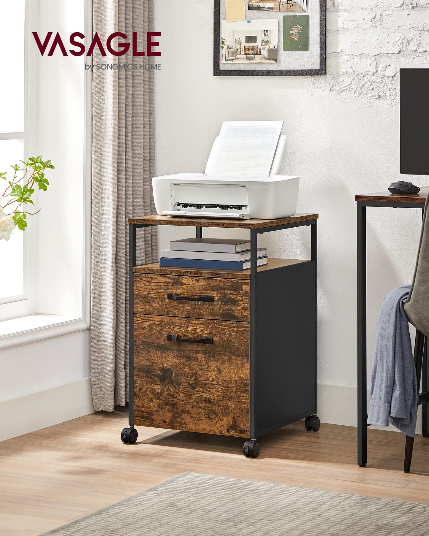- VASAGLE File Cabinet with 2 Drawers -