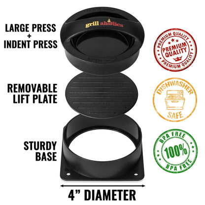 - Grillaholics Stuffed Burger Press and Hamburger Maker -