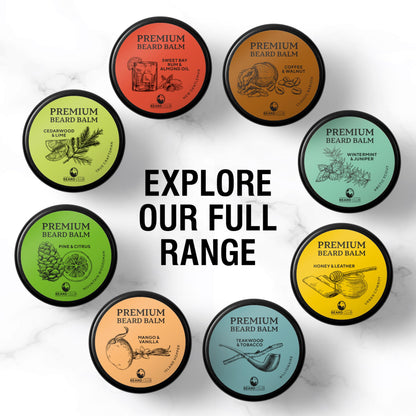 Beard Club - Beard Balm - Beard Wax - Beard Balm for Men - Beard Moisturiser - Beard Butter - Beard Cream - Beard Softener for Men - Beard Conditioner for Men - Beard Wax for Men - Cedar Wood and Lime