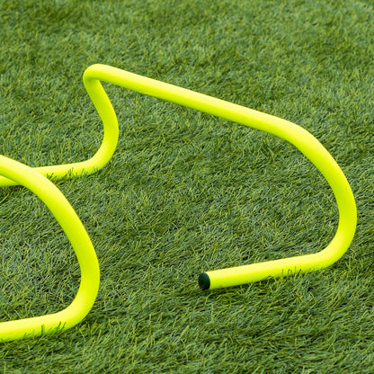 - FORZA Speed Training/Agility Hurdles [Pack of 6] | 3 Sizes - 6in, 9in Or 12in | Multi Sports Equipment | Fitness Agility Set | Fluro Yellow Training Equipment (6in) -