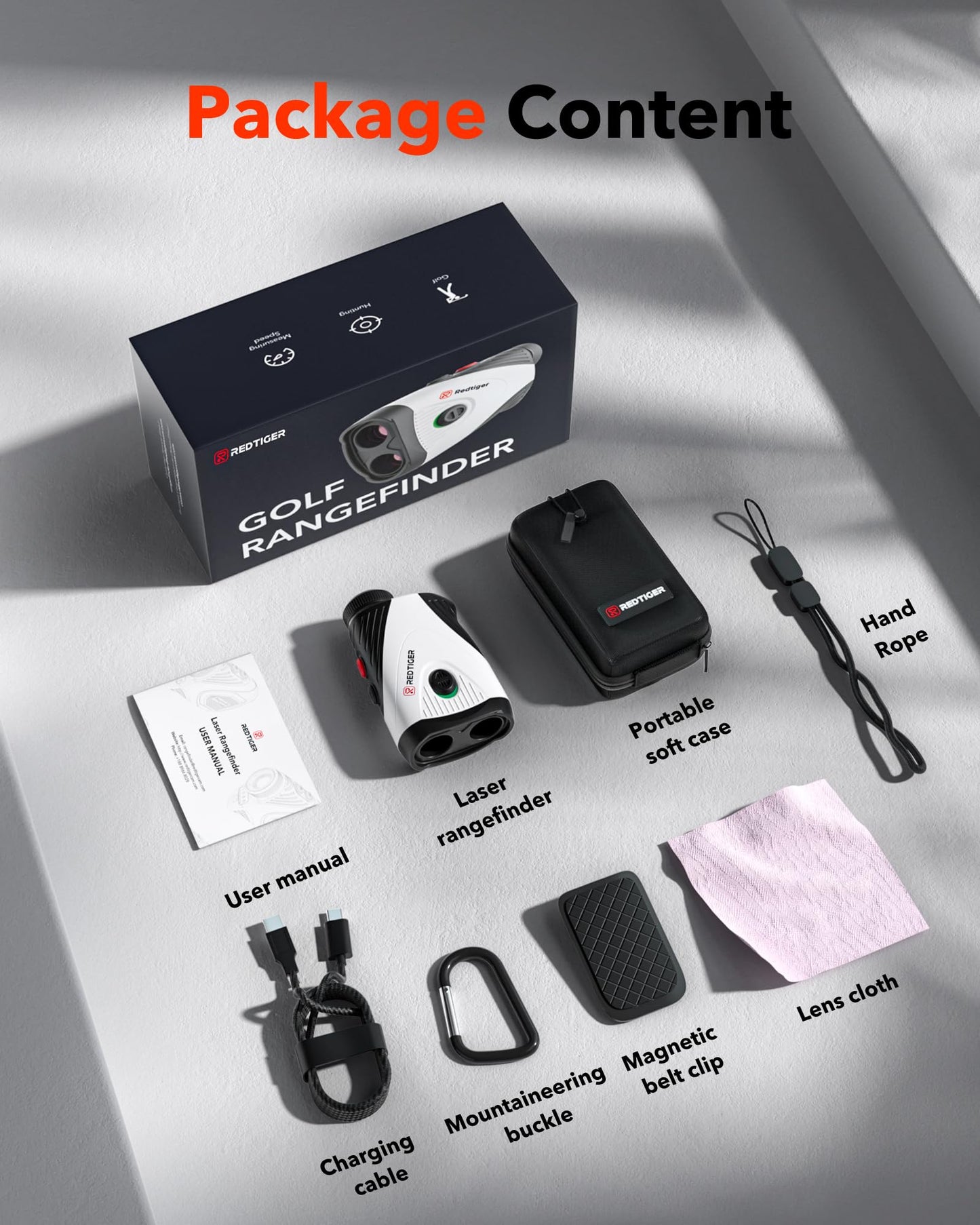 - REDTIGER Golf Rangefinder | 7X Magnification Laser Range Finder -