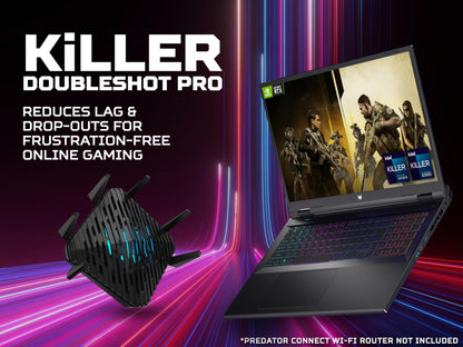 Acer Predator Helios Neo 18 PHN18-71 Gaming Laptop - Intel Core i7-14700HX, 16GB, 1TB SSD, NVIDIA GeForce RTX 4070 8G, 18" WQXGA IPS 165Hz, Windows 11, Black