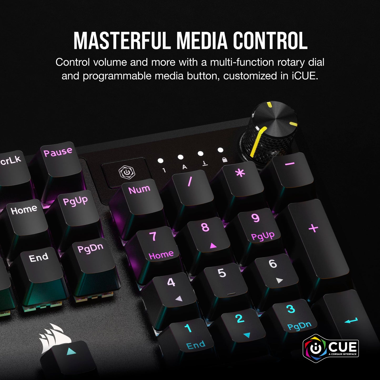 CORSAIR K70 CORE RGB Mechanical Wired Gaming Keyboard with Palmrest – Pre-lubricated Corsair MLX Red Linear Switches – Sound Dampening – iCUE Compatible – QWERTY UK – PC, Mac, PS5, PS4, Xbox – Black