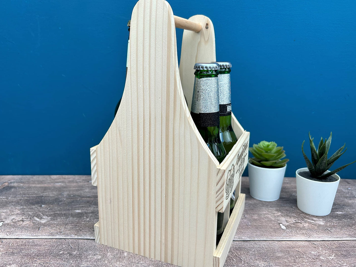 Cheers & Beers Birthday Beer Carrier Gift Pints Cider Lager Personalised Present BBQ Drinks Summer