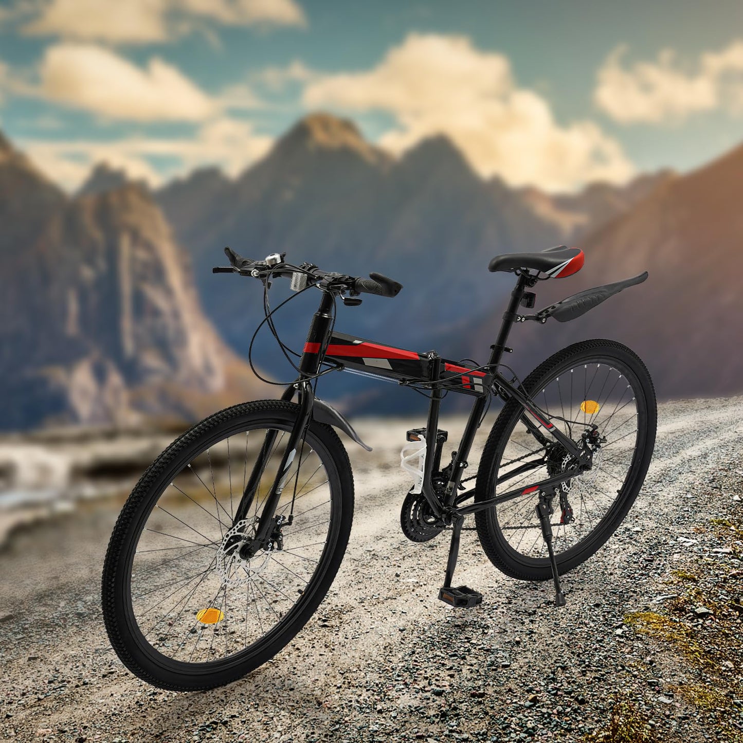 - Tagtuell 26 Inch Mountain Bike |  Foldable MTB with 21 Speeds -