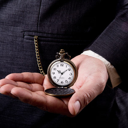 - Keller & Weber Vintage Fishing Pocket Watches for Men | FOB Pocket Watch with Chain -