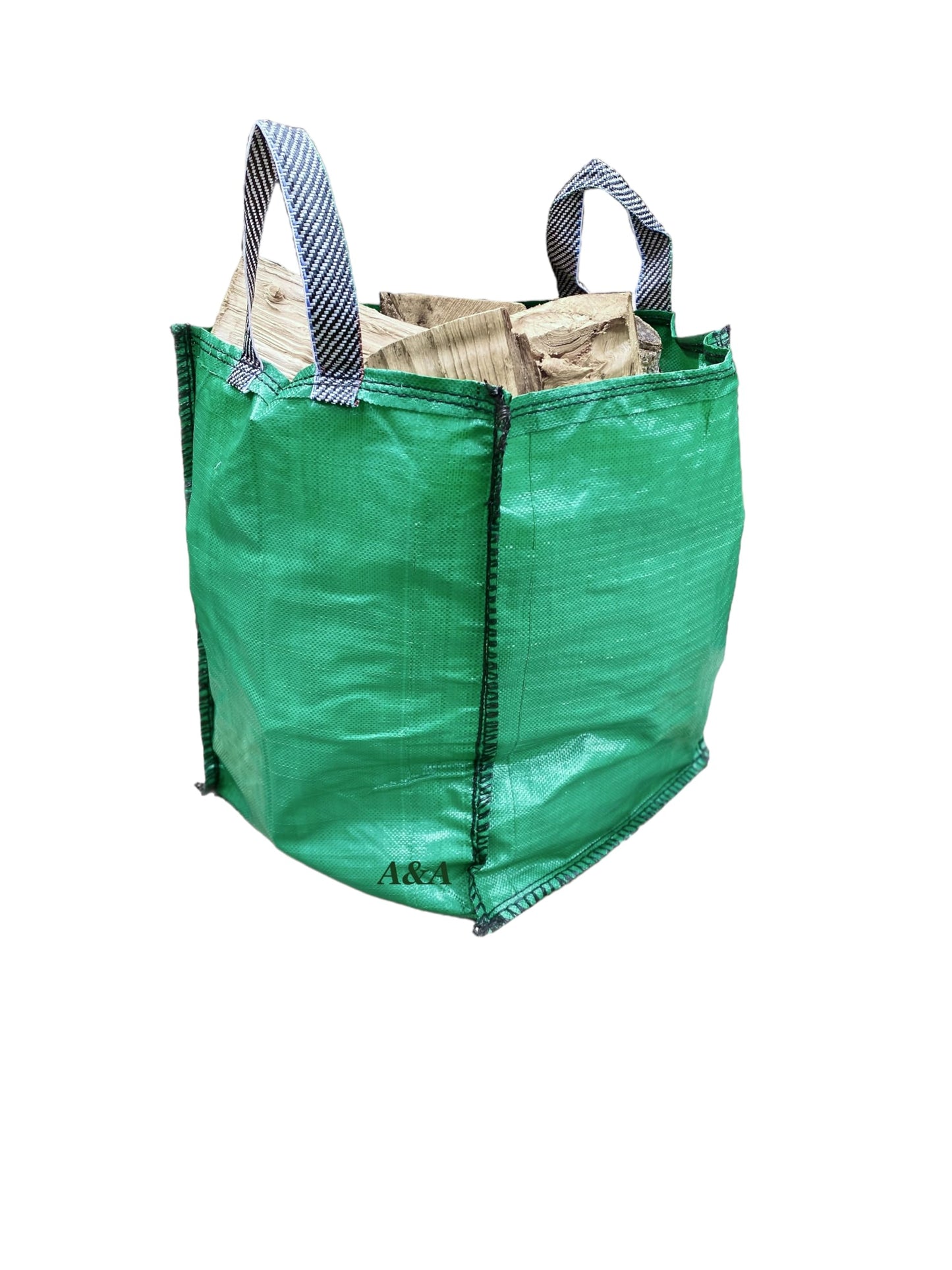 3 x Garden Waste Bags - 120 Litre - Heavy Duty Garden Green Waste Sacks - Industrial Fabric and Handles (3)