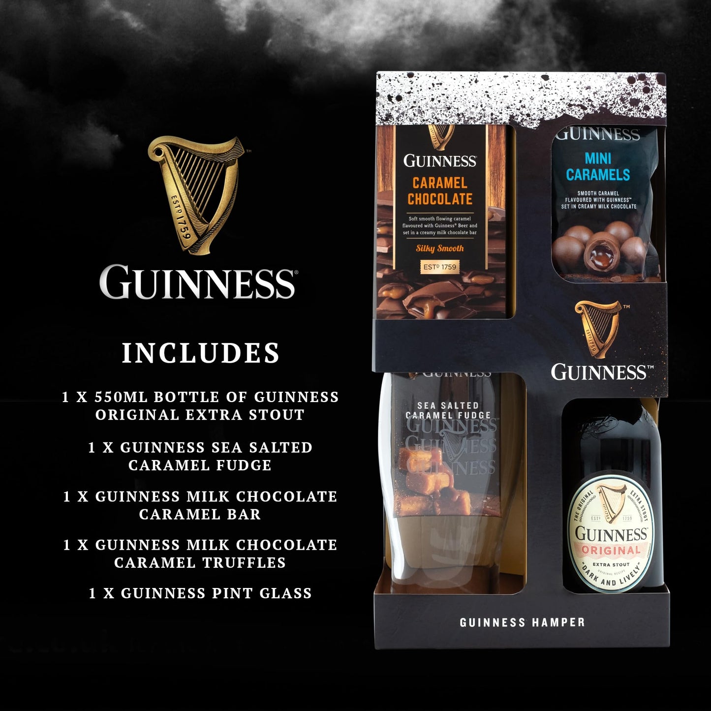 - Guinness Gifts for Men | Beer Gift Set | Official Guinness 500ml and Pint Glass -