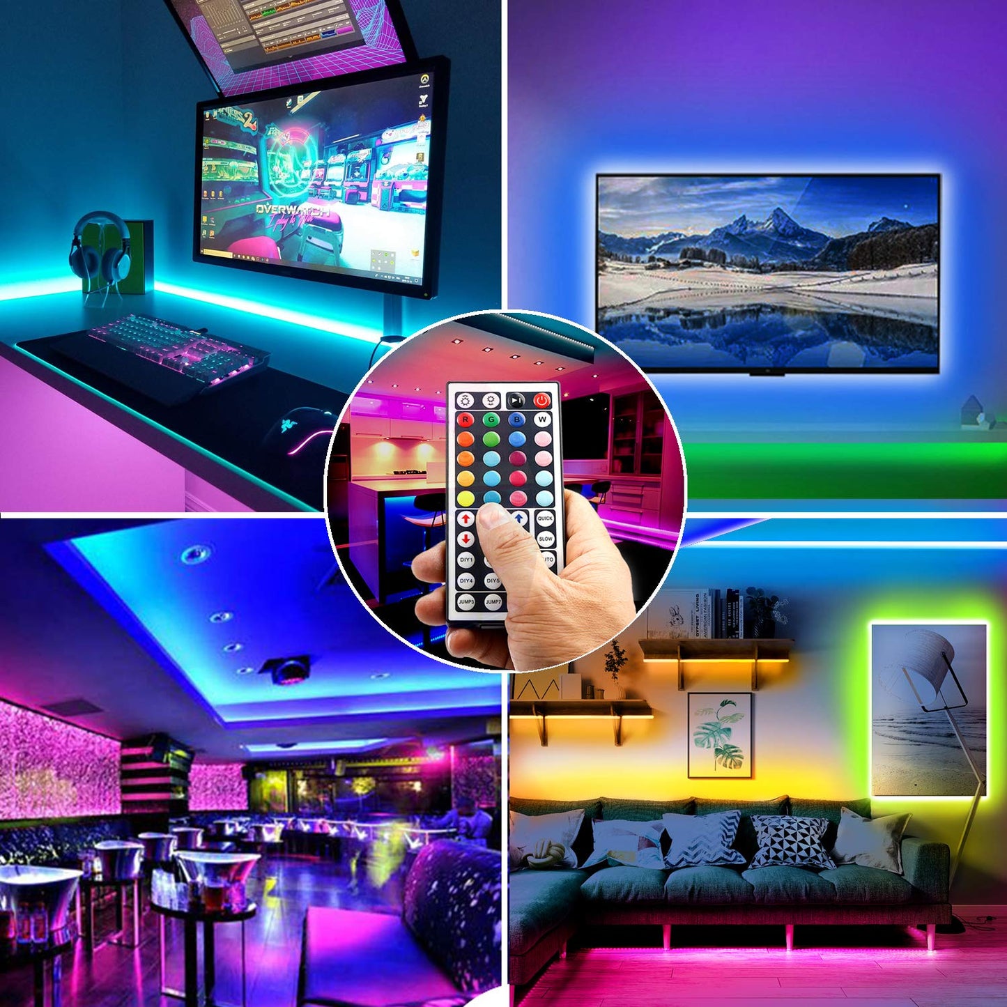 - phopollo Led Strip Light | 10m Led Light Strips with 44-Keys Remote -