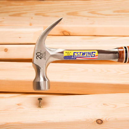 - Estwing E20C Curved Claw Hammer | Leather Grip | 20oz -