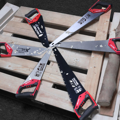 - HAUTMEC 14 in. Universal Hand Saw | 11 TPI Fine Cuts Wood Saw -