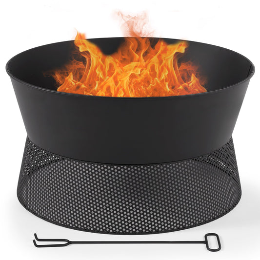 - VonHaus Fire Pit – Firepit for Outdoor, Garden, Patio – Portable & Lightweight