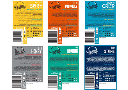 - Hobsons Premium Craft Beers Gift Set | Mixed Real Ale Taster Selection 6 x 500ml Bottle Pack -