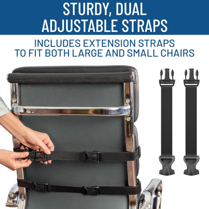 - Everlasting Comfort Memory Foam Lumbar Support Cushion | Dual Adjustable Straps -
