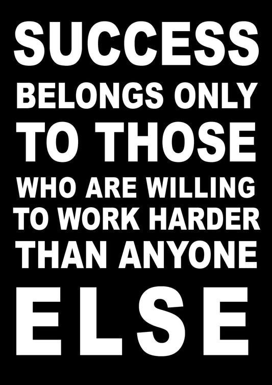 - Inspirational Motivational Quote Poster Print -