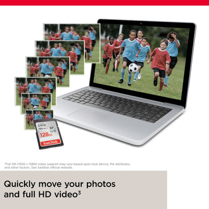 - SanDisk 128GB Ultra SDXC Card | SD Card |Memory Card With Up To 140 MB/s Read -