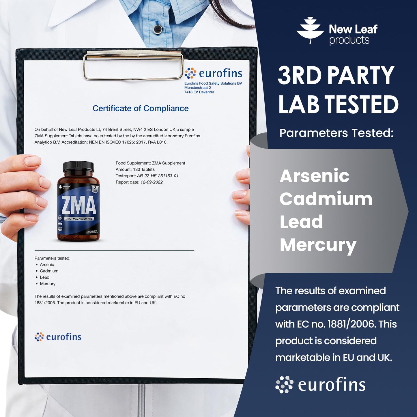 - ZMA Supplements for Men & Women - 180 Tablets - High Strength Muscle Sleep Aid & Muscle Recovery