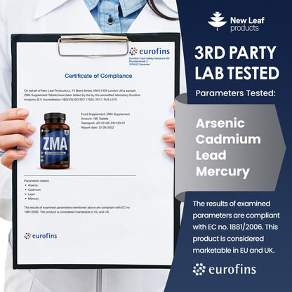 - ZMA Supplements for Men & Women - 180 Tablets - High Strength Muscle Sleep Aid & Muscle Recovery