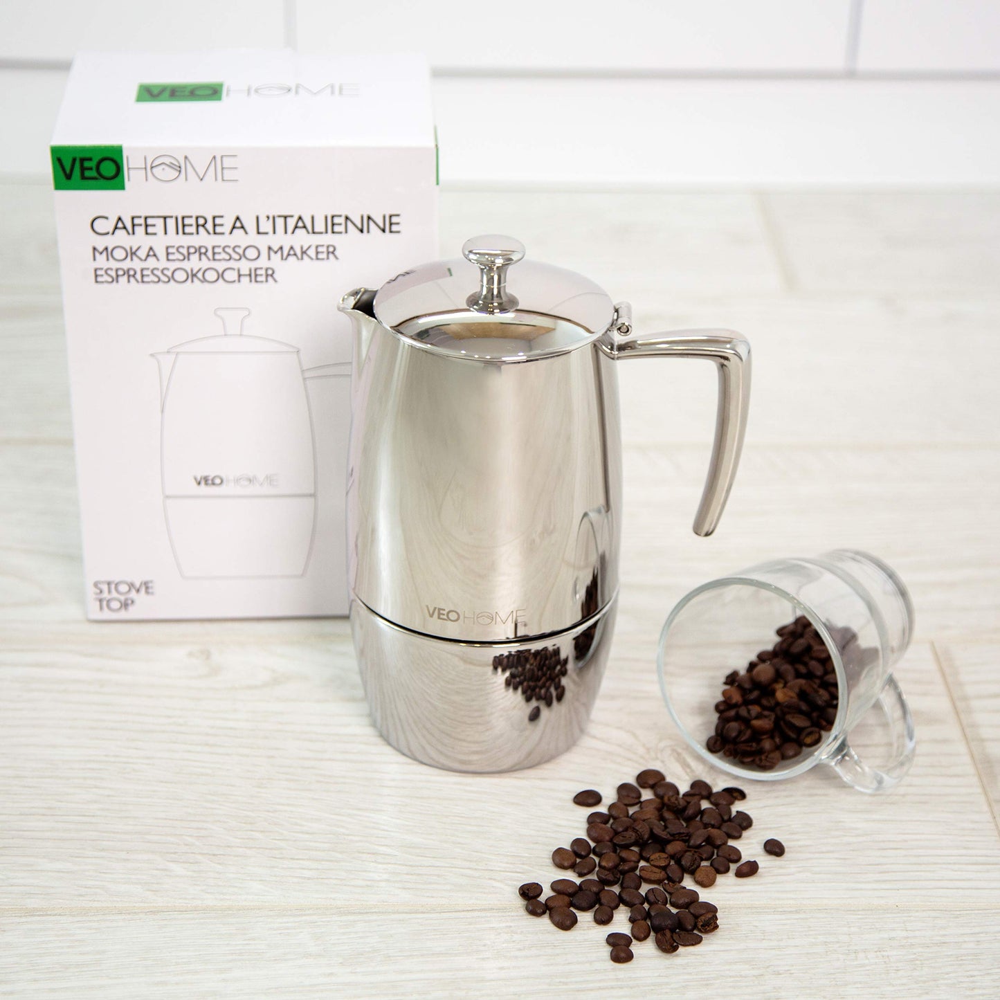 -  VeoHome Stovetop Espresso Coffee Maker -