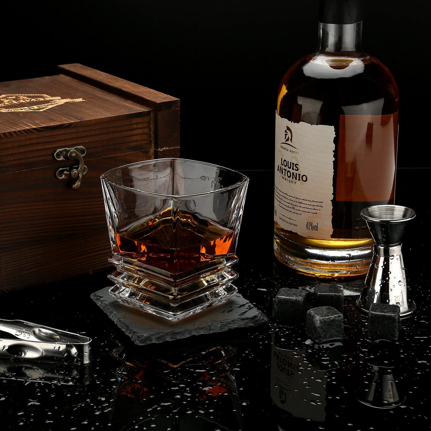 - Whiskey Stones, Whiskey Glass Gift Set whiskey gift sets for men
