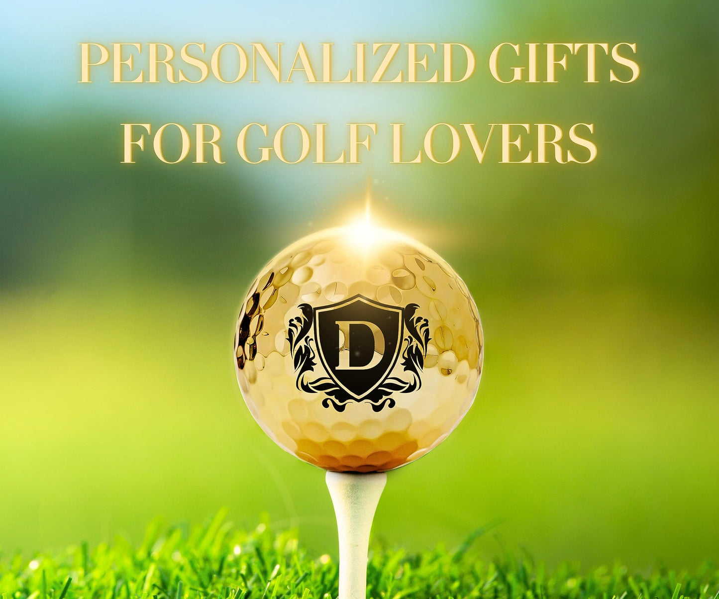 CybGene Golf Gifts for Men Unique, Personalised Coloured Golf Balls, Cool Accessories for Golf Lovers, Golfers, for Birthday and Christmas