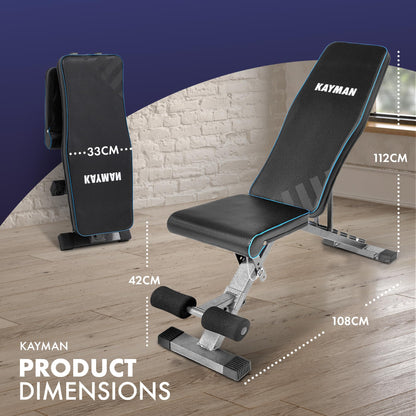- Kayman Adjustable Weight Bench | Compact Workout Bench For Versatile Exercises -