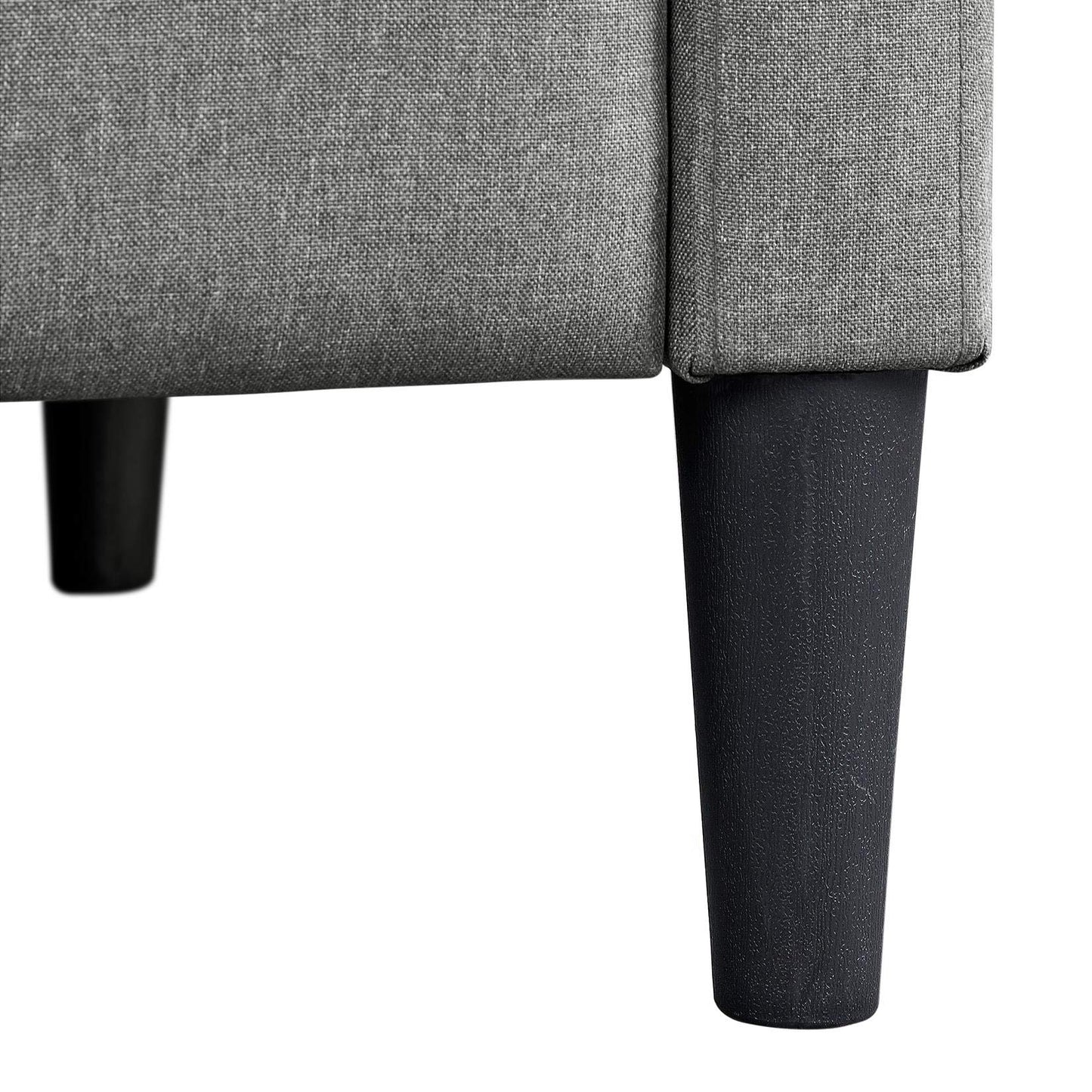 - Yaheetech Grey Modern Recliner Chair Adjustable Reclining Armchair Upholstered Sofa Couch.