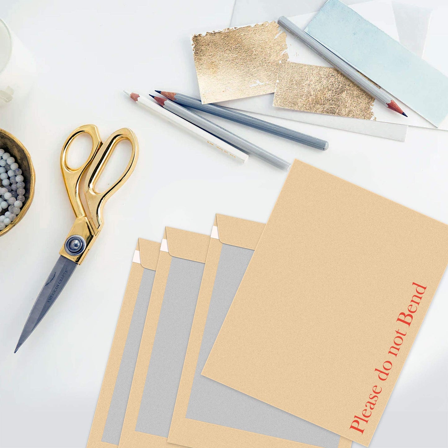 20Pcs A4 Envelopes Self-Seal iSOUL 324mm x 229mm A4 C4 Manilla Hard Board Backed Envelopes Do Not Bend Envelope