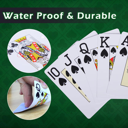 - ORIENTOOLS 300PCS Poker Chips Set | 2 Decks of Playing Cards, Dealer, Blind, Dice -