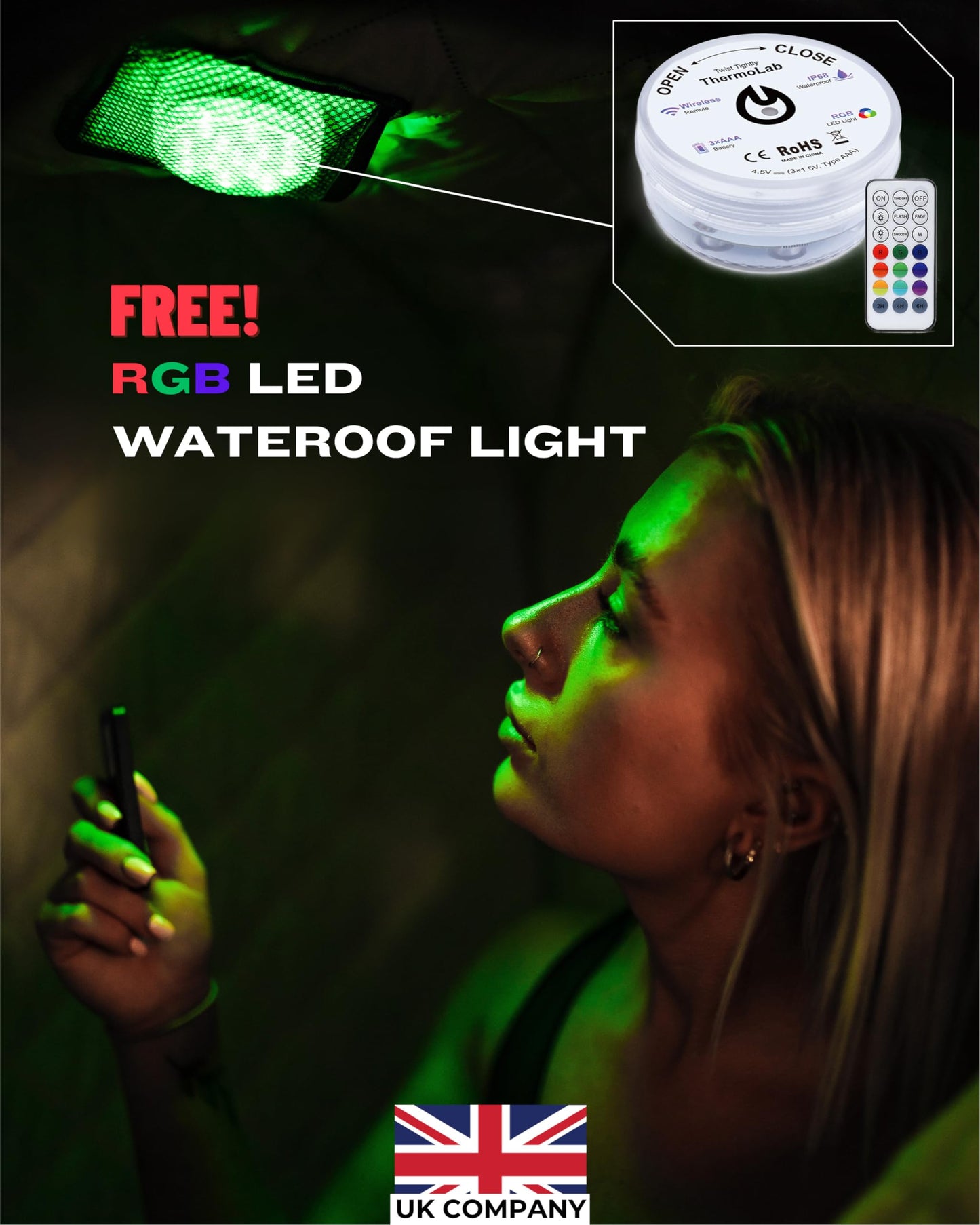 - ThermoLab Portable Sauna | Premium Home Sauna Pod Incl1000w 2.2L Steamer | Chair & RGB LED Light | Indoor Sauna Tent for Recovery & Stress Relief -