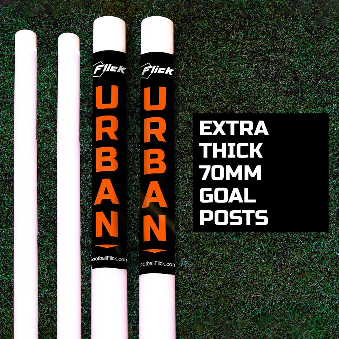 - Football Flick Urban Goal | 8x4 Football Goal | White | 8x4  -