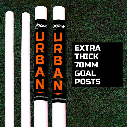 - Football Flick Urban Goal | 8x4 Football Goal | White | 8x4  -