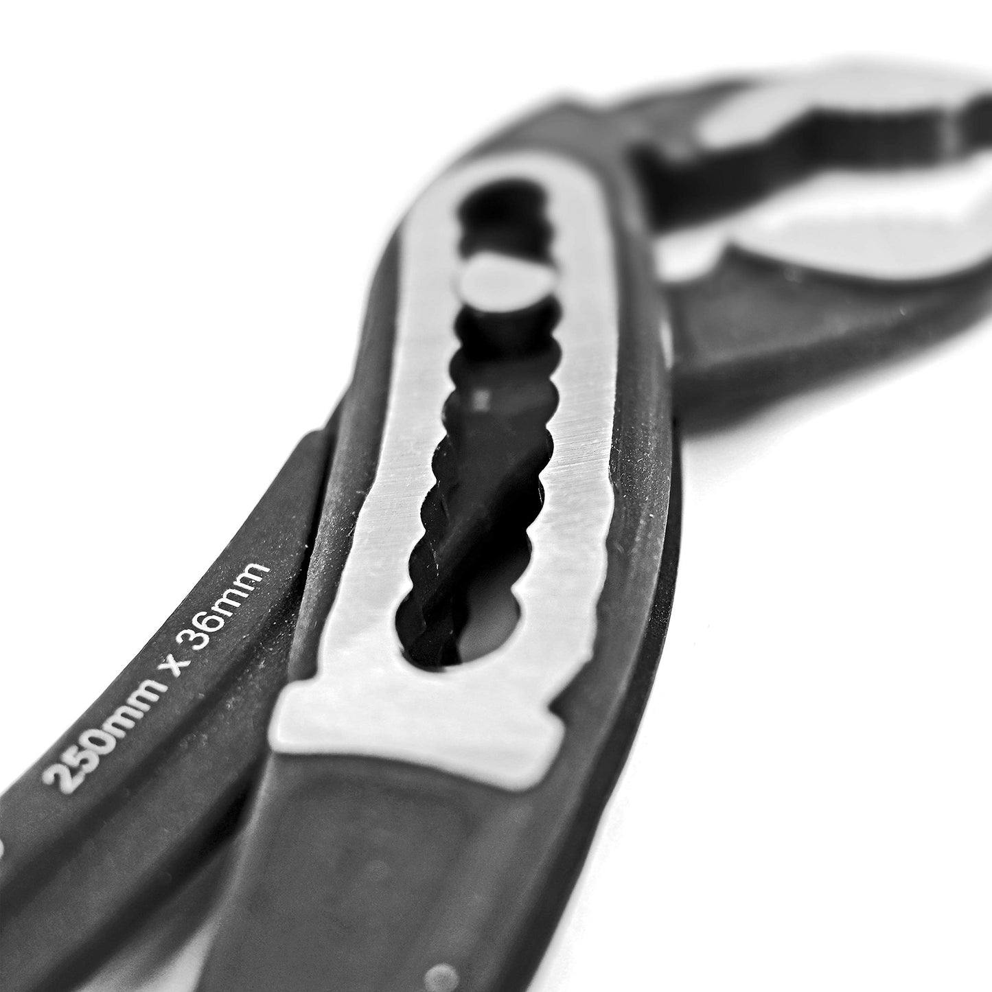 - S&R Water pump pliers | Pipe Wrench 250 x 36 mm | CR-V Steel Phosphatised | Opening width 55 mm -