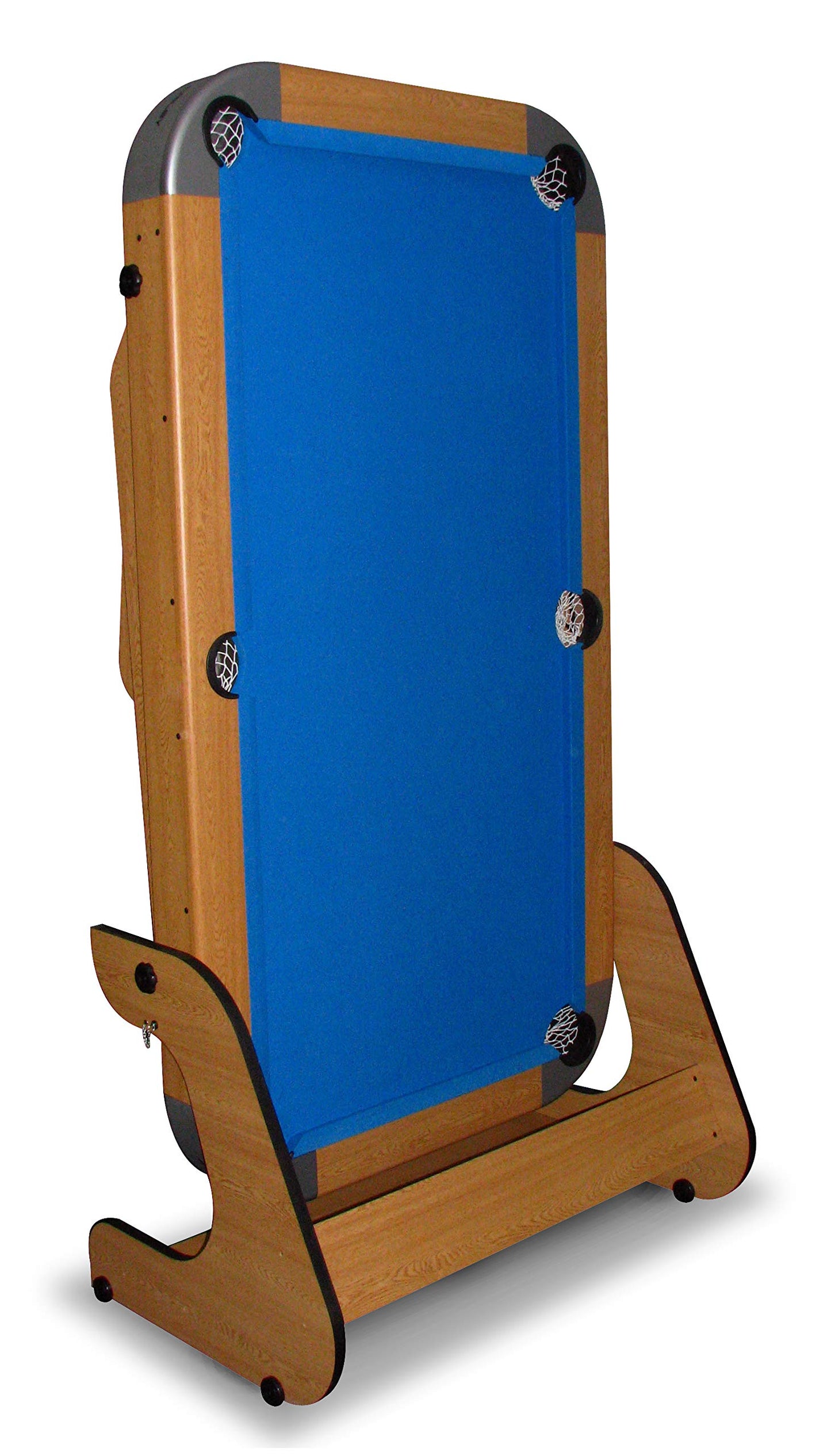 - Riley Supersize 6ft 6in Folding Pool Table with Soft-tip Dartboard | Vertical Folding Leg System with Independent Leg Levellers -