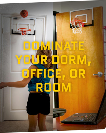 - SKLZ Pro Mini Basketball Hoop | Mini Basketball | Protective Back Padding | Door Hooks -