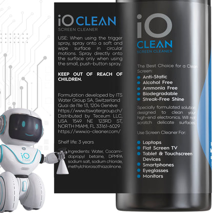 - Screen Cleaner Spray | 16oz - 473ml | Microfiber Cloth and 2 Sprayers -