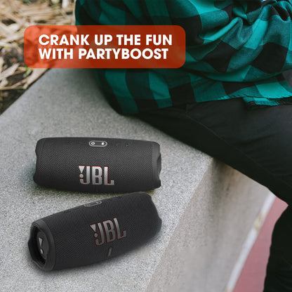 - JBL Charge 5 | Portable Bluetooth Speaker with deep bass | IP67 waterproof and dustproof | 20 hours of playtime | built-in powerbank -