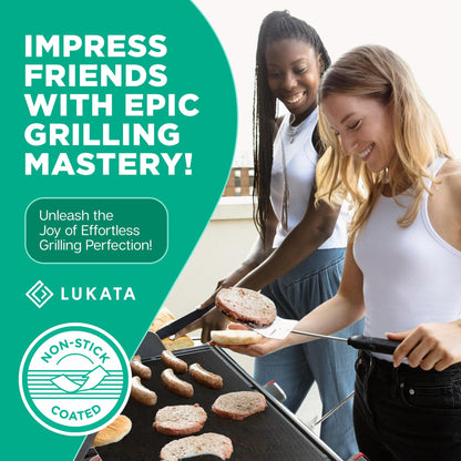 - Lukata Extra Large BBQ Grill Mats - Reusable Non Stick Teflon Heat Resistant BBQ Mats -
