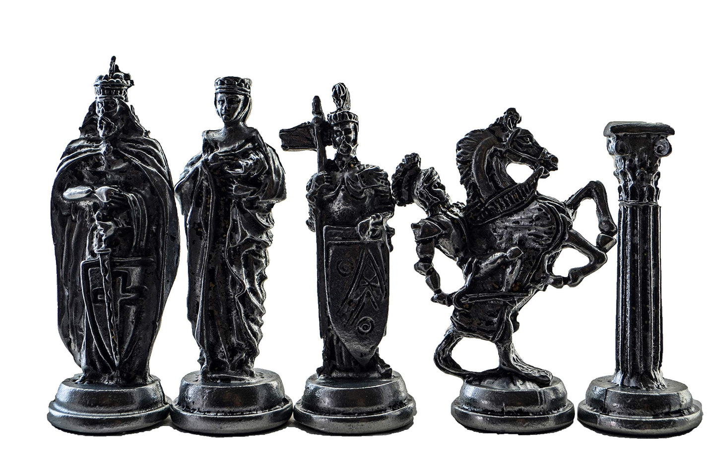 - Royal Medieval ,British Army, Antique Copper Chess Set | Handmade Pieces and Natural Solid Wooden Chess Board with Storage Inside | 3.35inc -