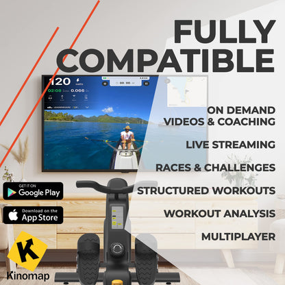 - Roneyville RowActiv8 | Smart Magnetic Rowing Machine | Home Gym | Digital Fitness -