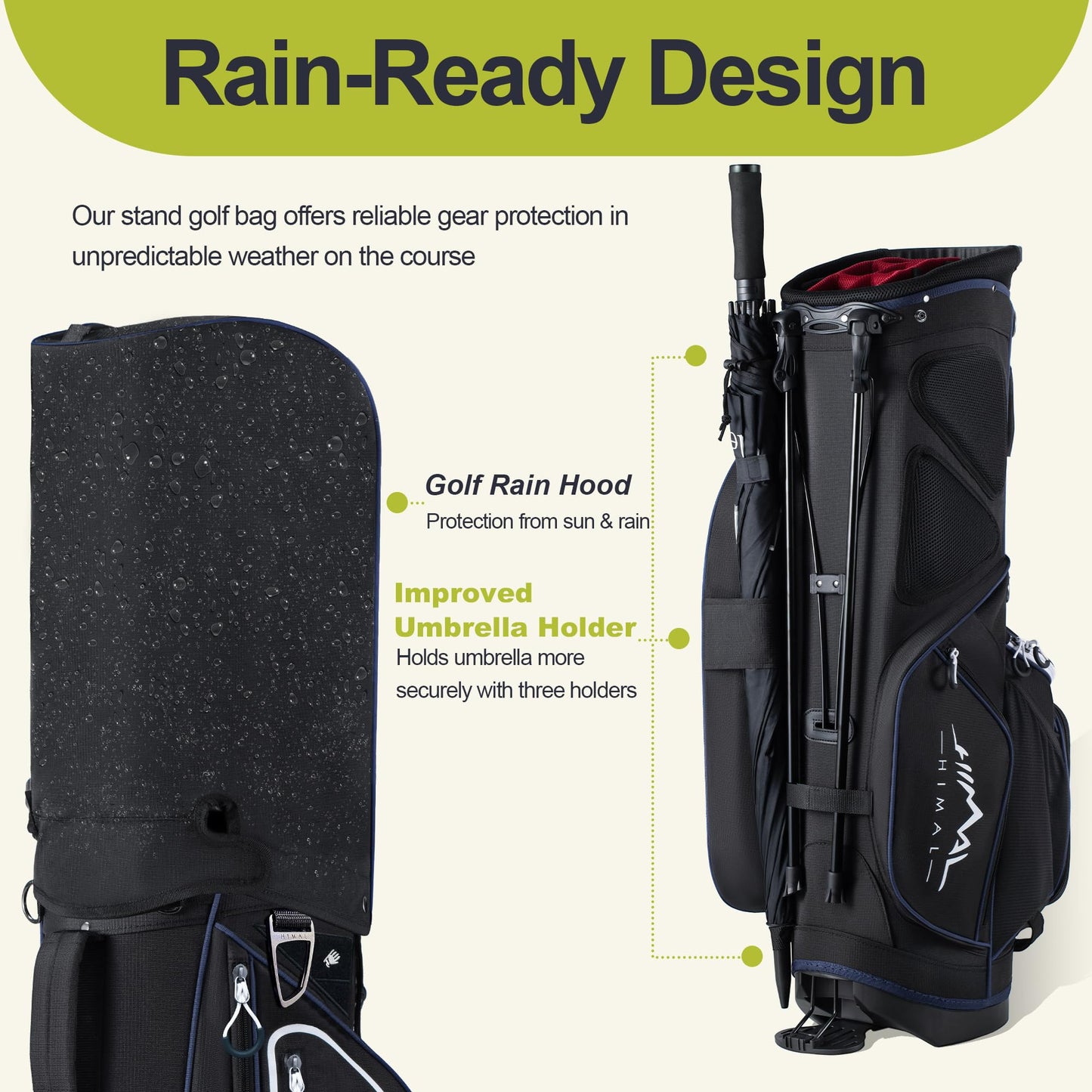 - GoHimal 14-Way Golf Stand Bag Golf Stand Bag -