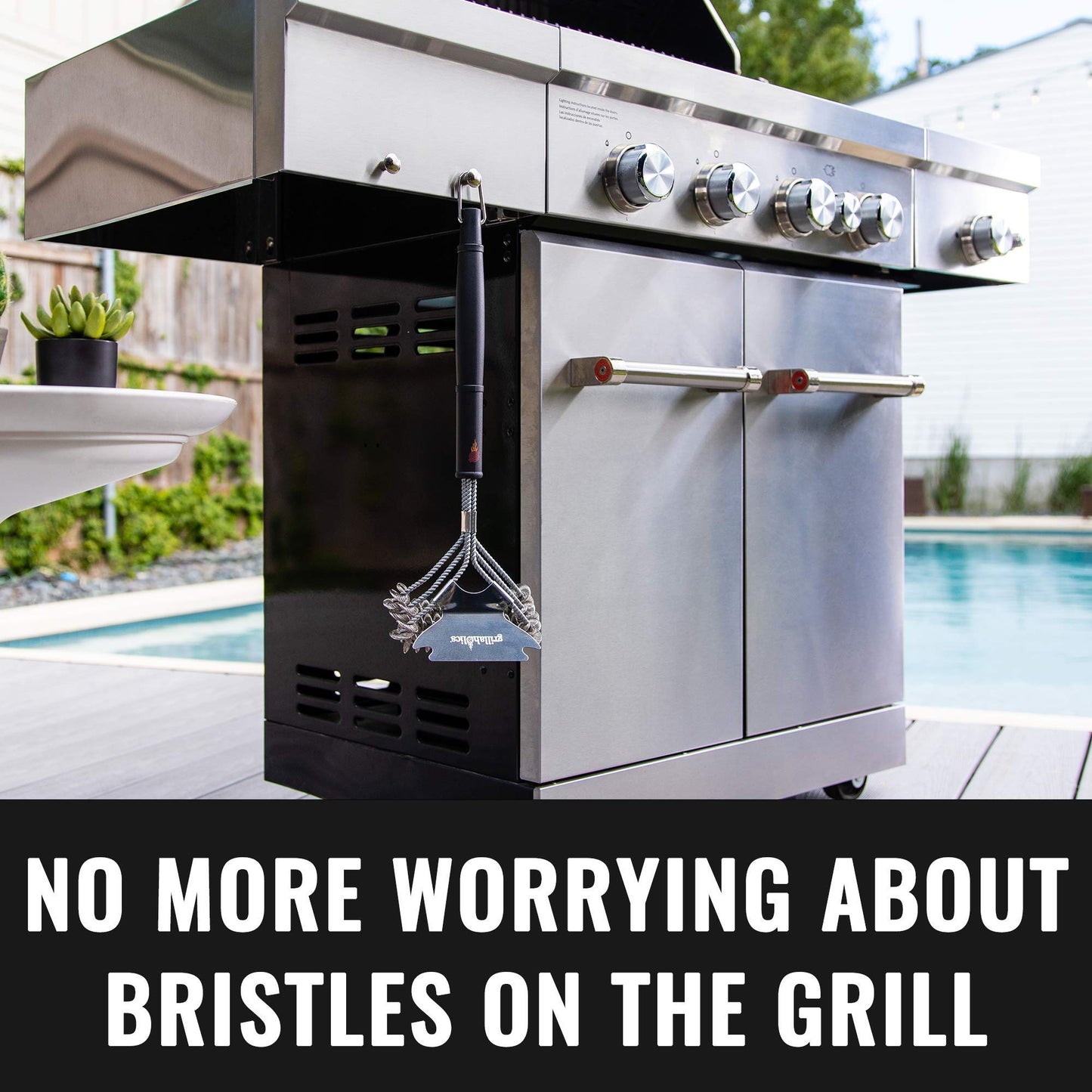 - Grillaholics Bristle Free BBQ Brush -