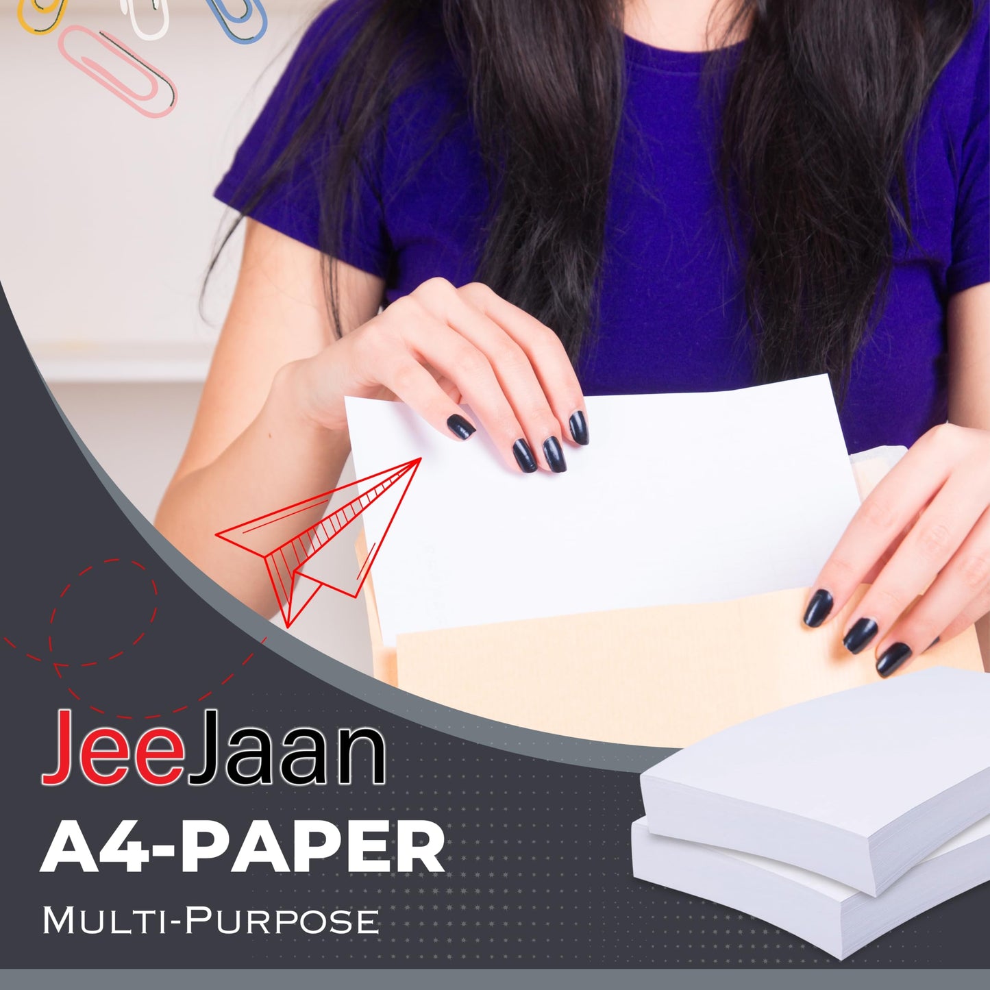 - JeeJaan® 1000 Sheets Value Multipurpose Copier Paper -