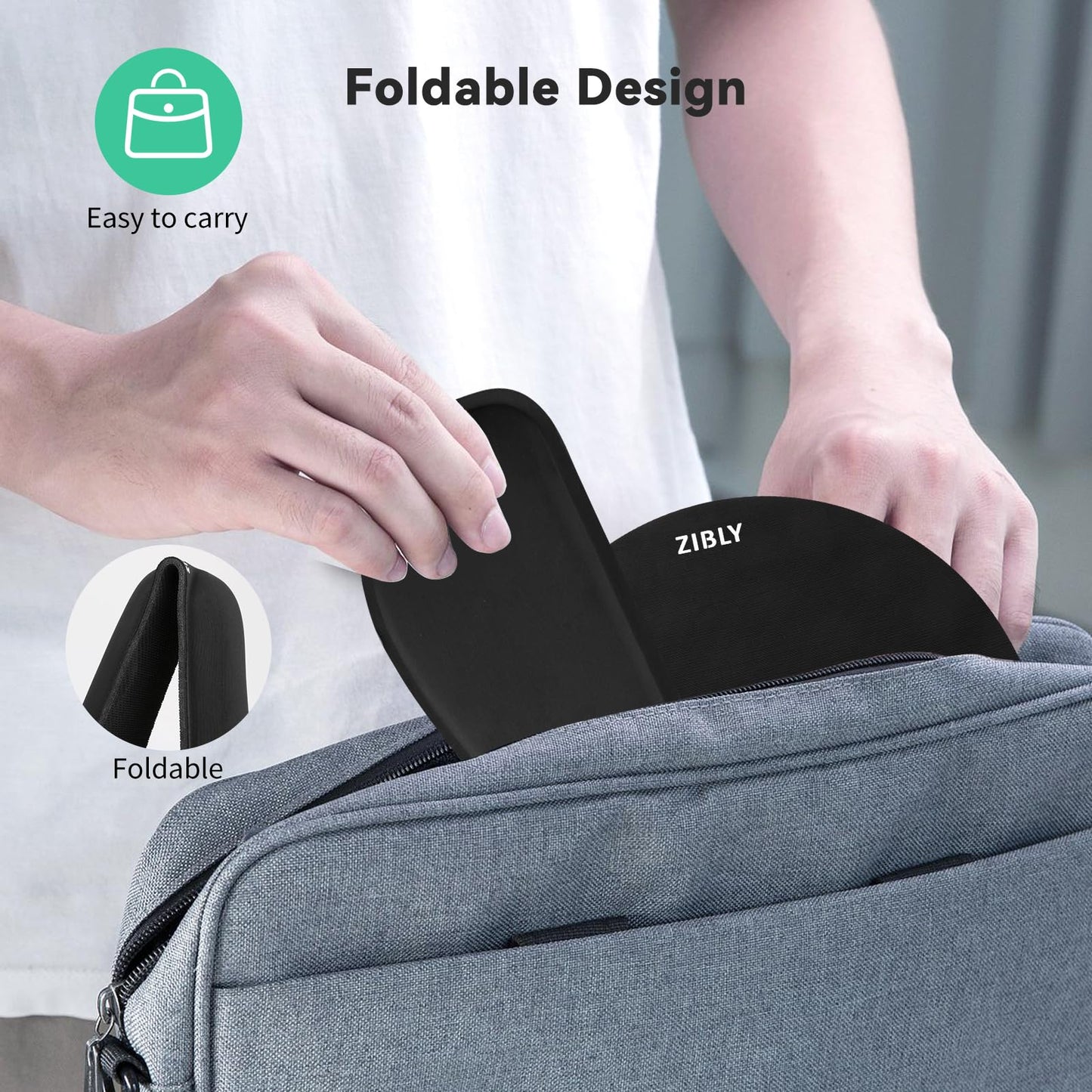 - ZIBLY Keyboard wrist rest and Mouse mat wrist support, Comfortable Memory Foam Mouse pad wrist support cushion with Anti-Slip Grip for Office Computer Laptop Working Gaming