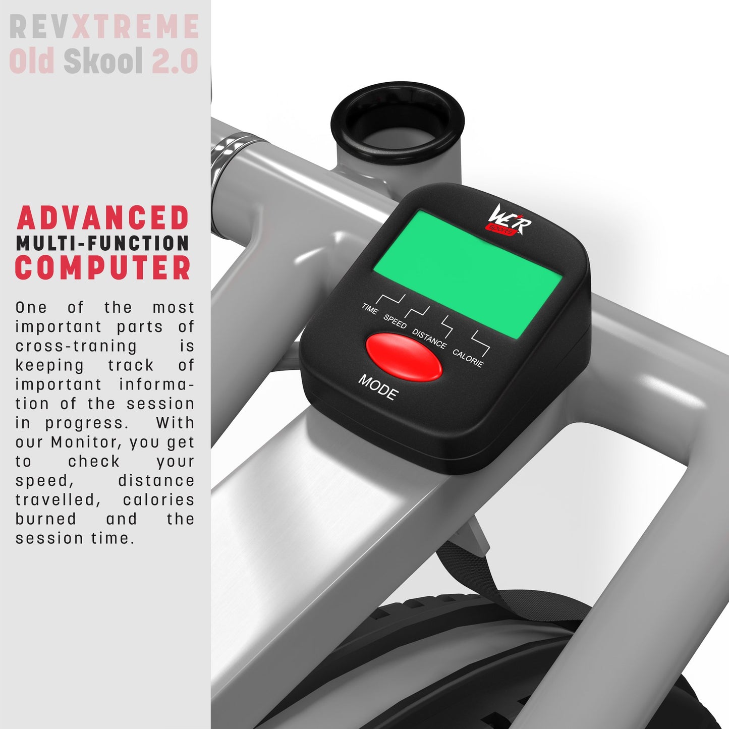 - We R Sports 2-IN-1 Elliptical Cross Trainer & Exercise Bike Home Fitness Cardio Workout Machine (Blue)