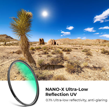 - K&F Concept 43mm UV Filter Ultra Low Reflection Protection Lens Filter | Slim Lens HD Optical Glass 28-Layers Coating Scratch-resistant -