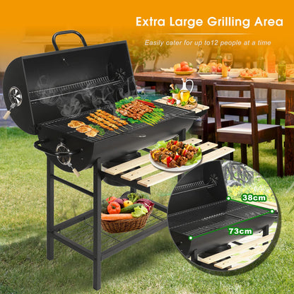 - Large Charcoal Barrel BBQ Barbecue Grill | Outdoor Cooking -