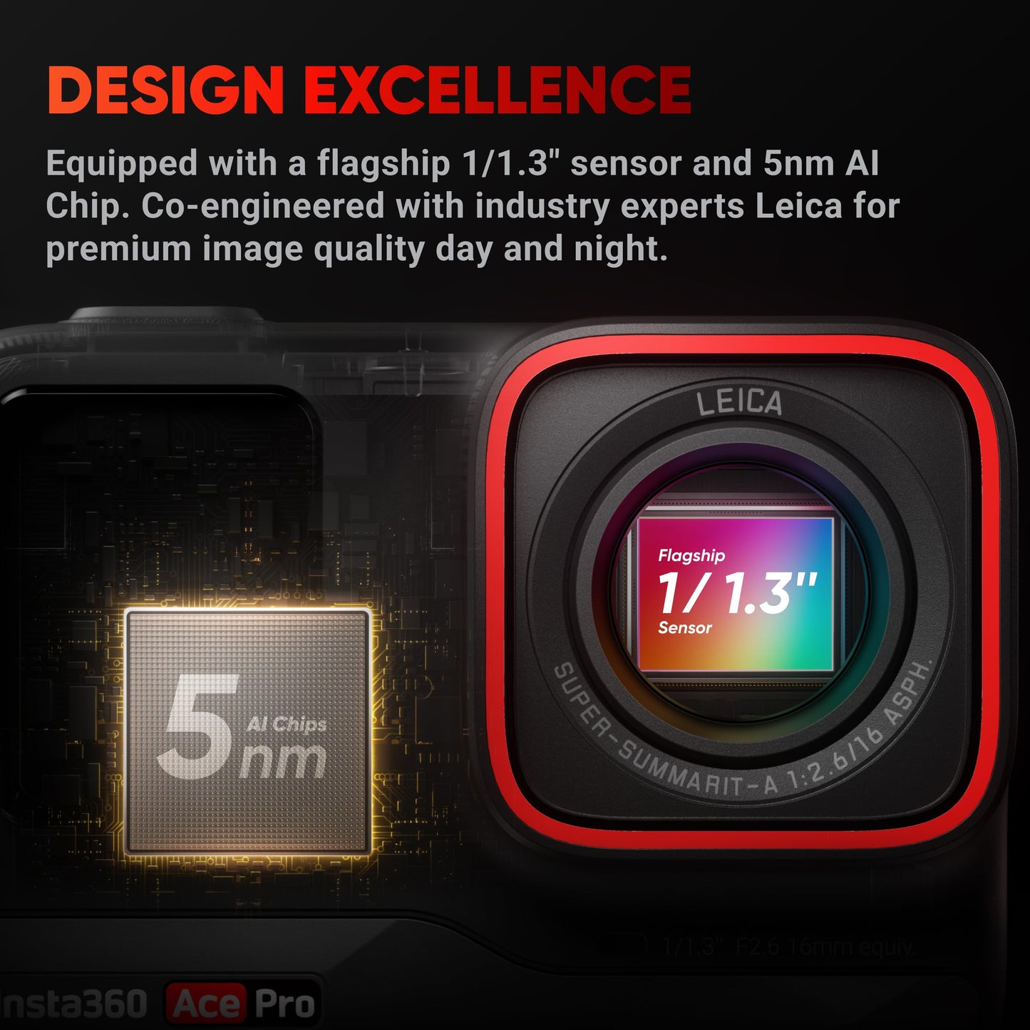 - Insta360 Ace Pro  | Waterproof Action Camera | Co-engineered with Leica | Flagship 1/1.3" Sensor | AI Noise Reduction -