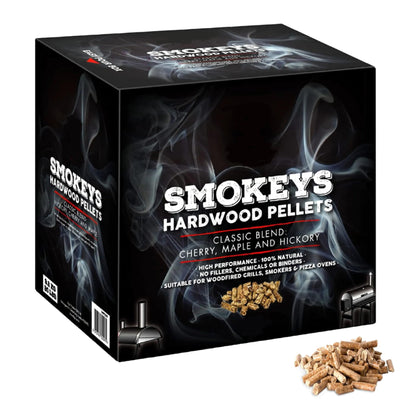 - TOPLINE Big K Smokey's Premium Hardwood Pellets | 9 kg Box | 100% Natural Classic Blend Cherry -